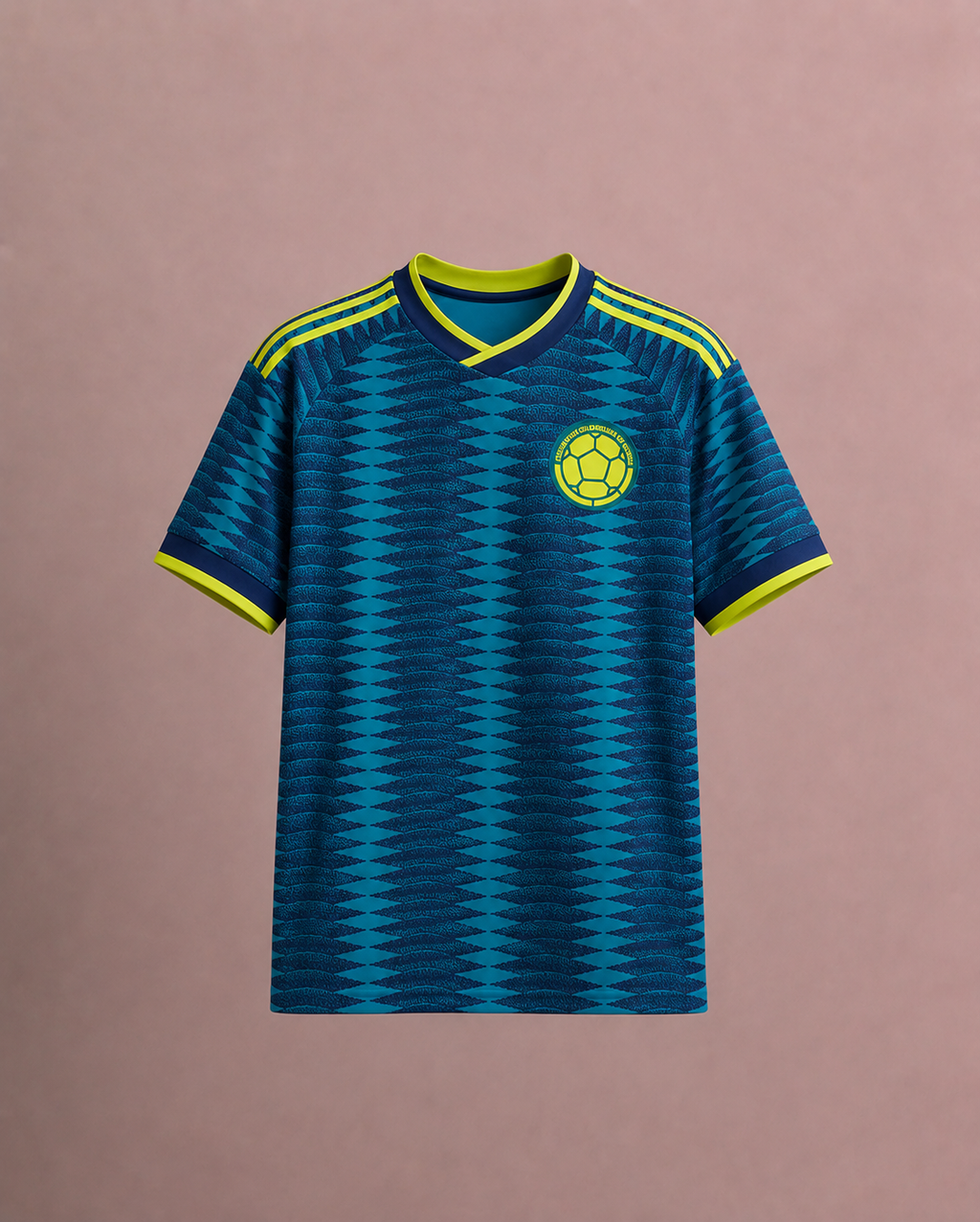 Camiseta colombia azul visitante