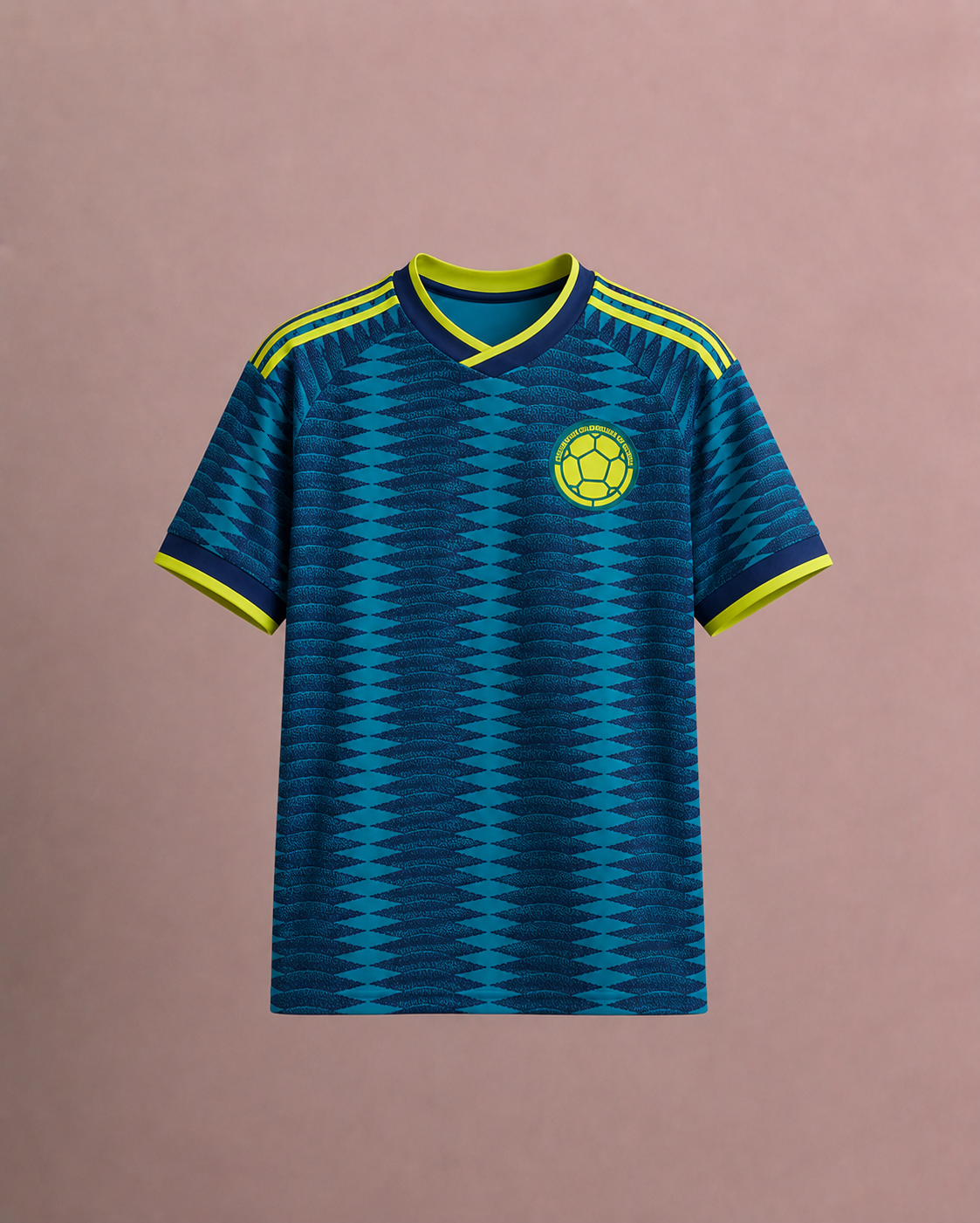 Camiseta colombia azul visitante